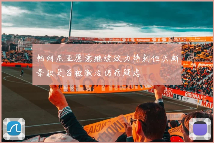 帕利尼亚愿意继续效力热刺但买断条款是否被激活仍存疑虑